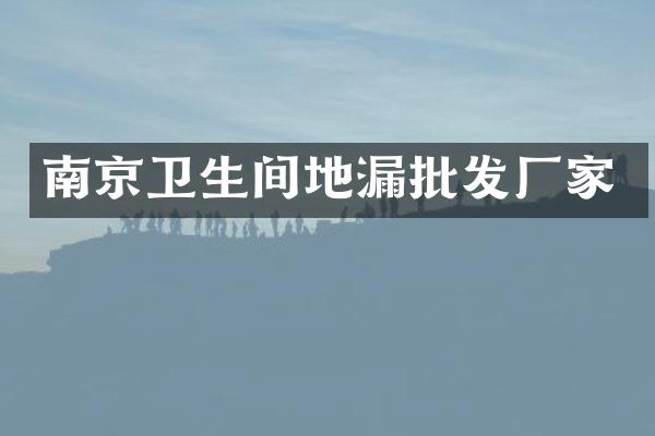南京卫生间地漏批发厂家