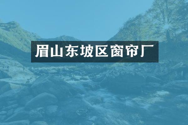眉山东坡区窗帘厂