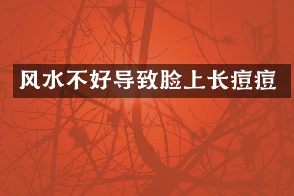 风水不好导致脸上长痘痘