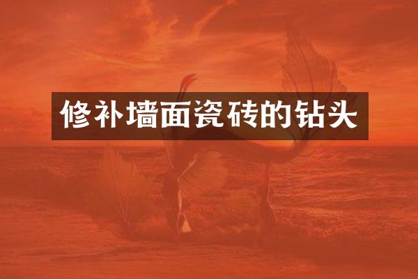 修补墙面瓷砖的钻头