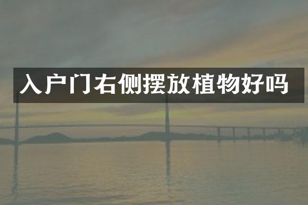 入户门右侧摆放植物好吗