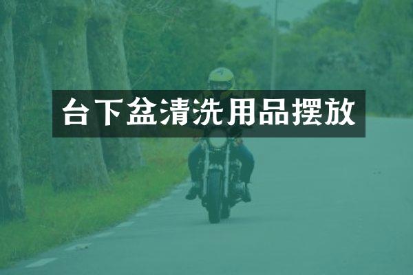台下盆清洗用品摆放
