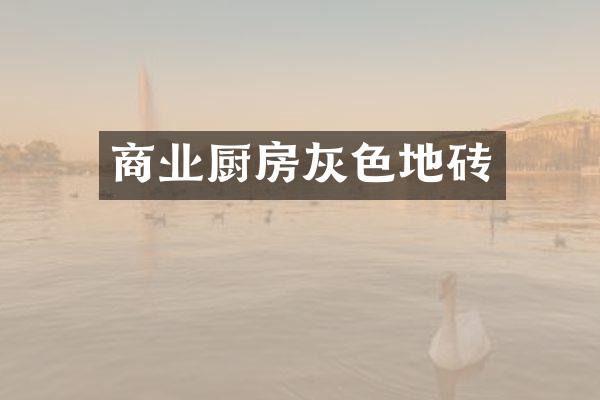 商业厨房灰色地砖