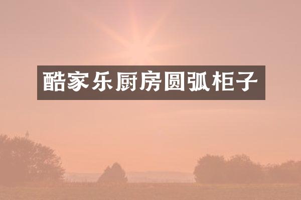 酷家乐厨房圆弧柜子