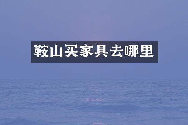 鞍山买家具去哪里