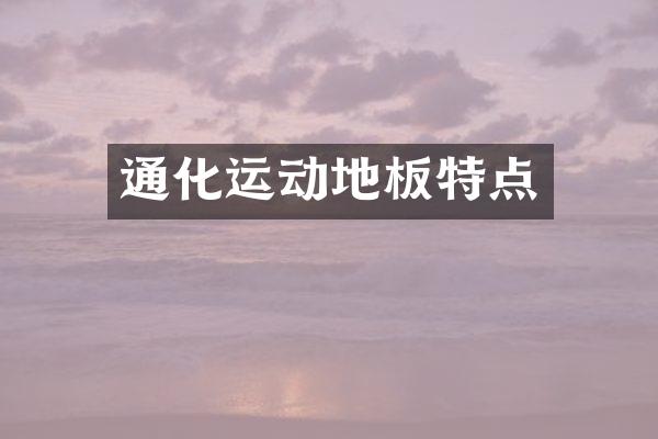 通化运动地板特点