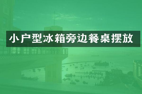小户型冰箱旁边餐桌摆放
