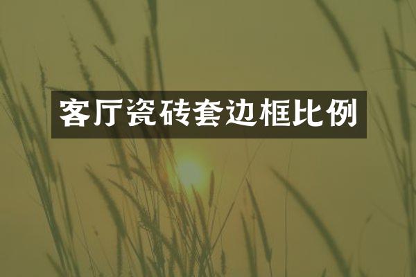 客厅瓷砖套边框比例