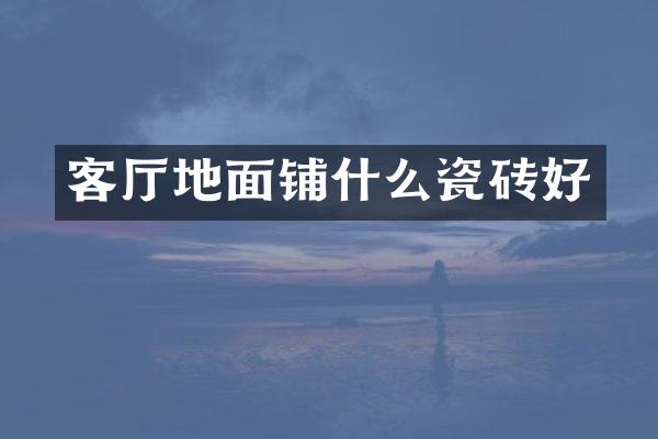 客厅地面铺什么瓷砖好