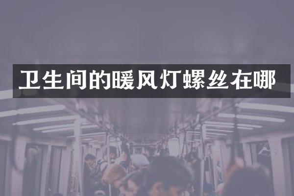 卫生间的暖风灯螺丝在哪