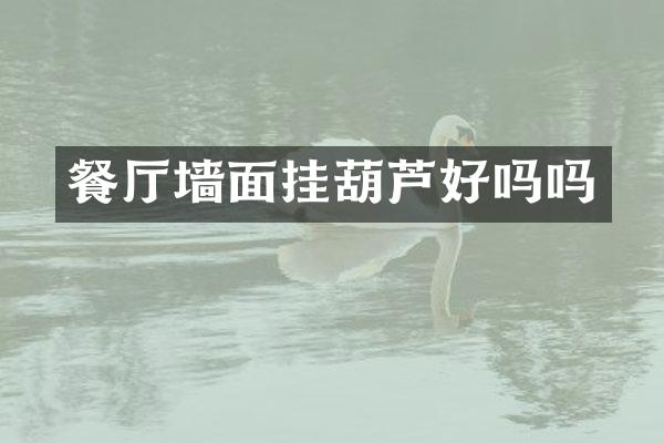 餐厅墙面挂葫芦好吗吗
