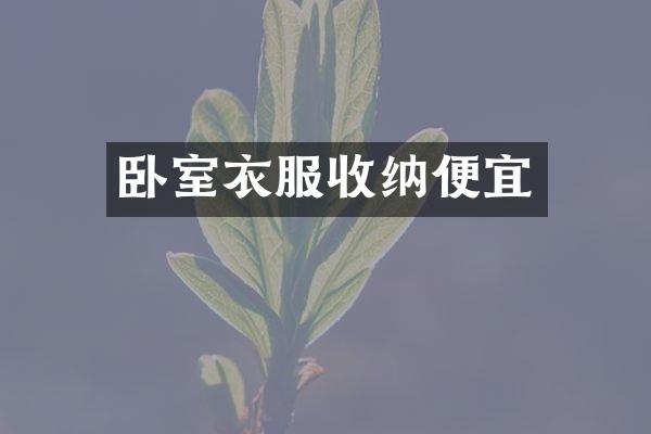 卧室衣服收纳便宜