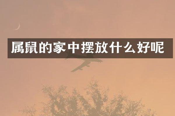 属鼠的家中摆放什么好呢