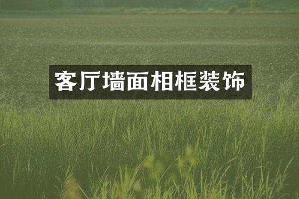 客厅墙面相框装饰