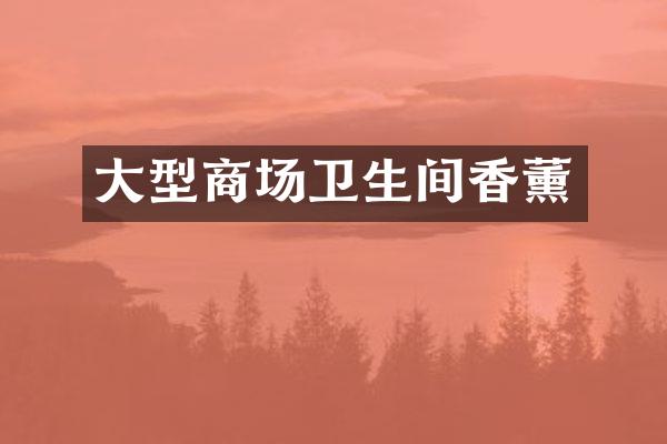 大型商场卫生间香薰