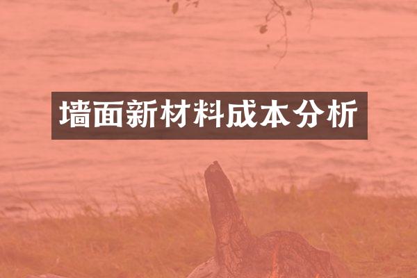 墙面新材料成本分析