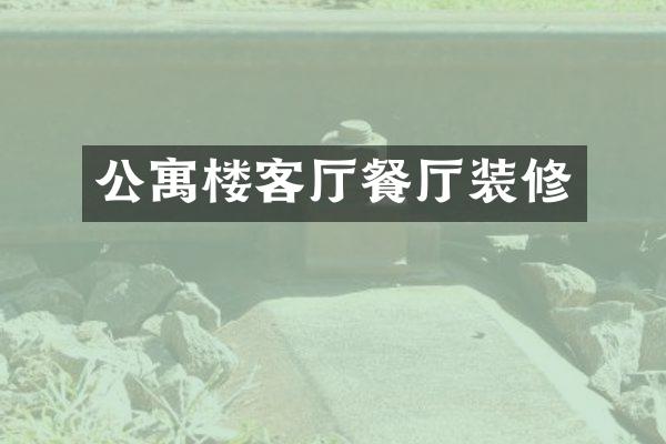 公寓楼客厅餐厅装修