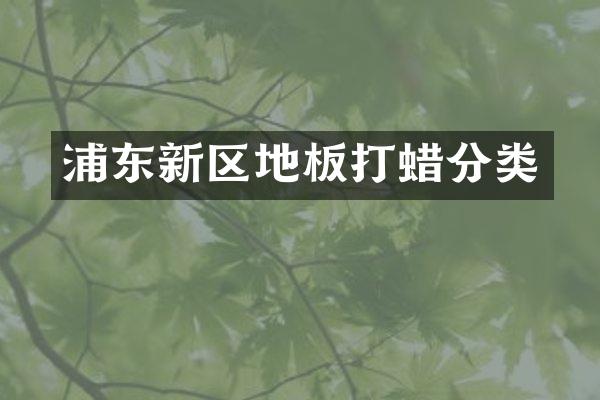 浦东新区地板打蜡分类