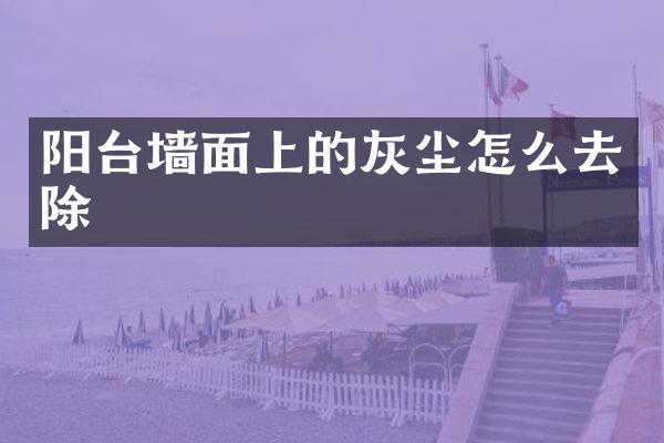 阳台墙面上的灰尘怎么去除