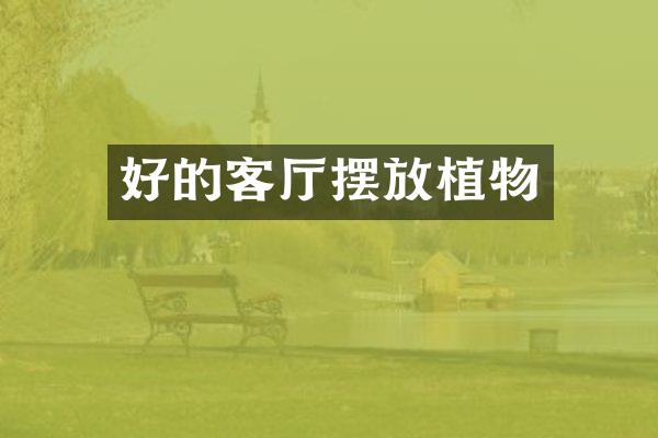 好的客厅摆放植物