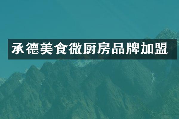 承德美食微厨房品牌加盟
