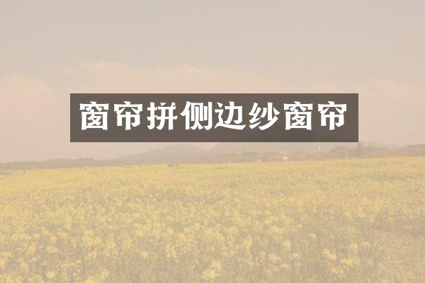 窗帘拼侧边纱窗帘