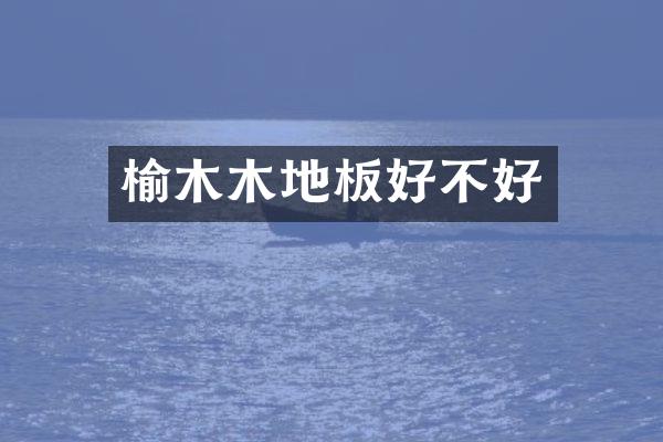 榆木木地板好不好