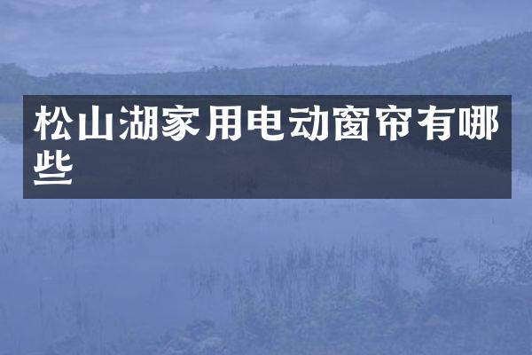 松山湖家用电动窗帘有哪些