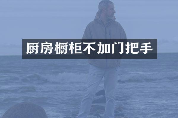 厨房橱柜不加门把手