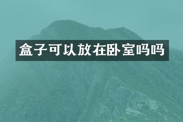 盒子可以放在卧室吗吗