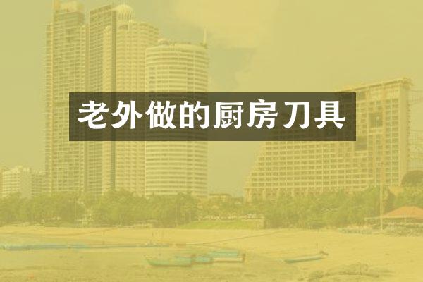 老外做的厨房刀具