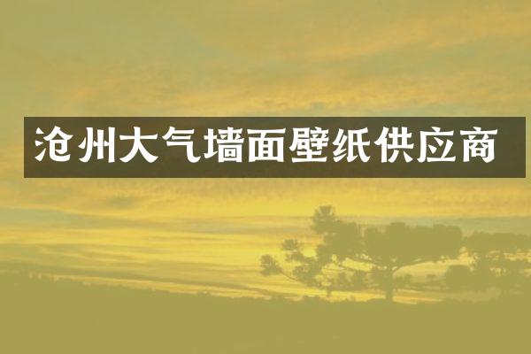 沧州大气墙面壁纸供应商