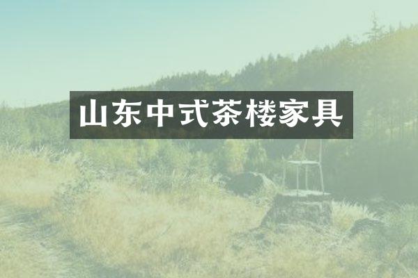 山东中式茶楼家具