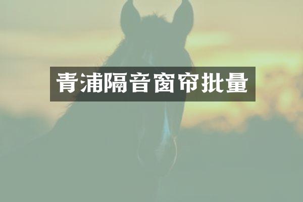 青浦隔音窗帘批量