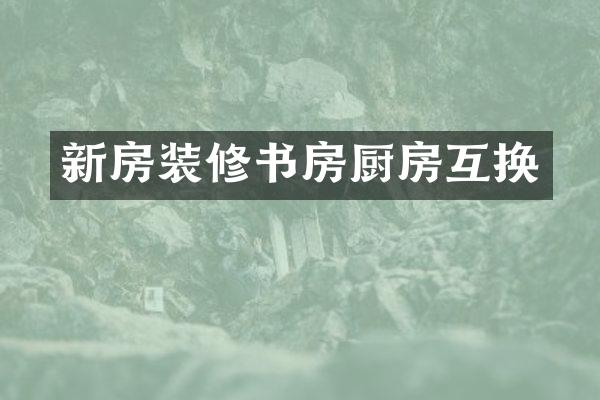 新房装修书房厨房互换