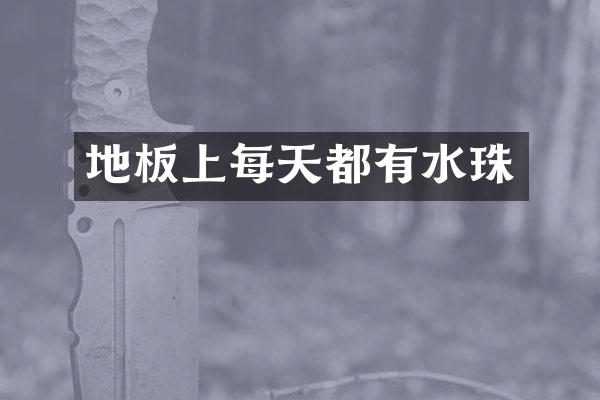 地板上每天都有水珠