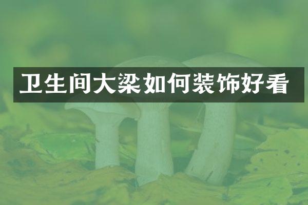 卫生间大梁如何装饰好看