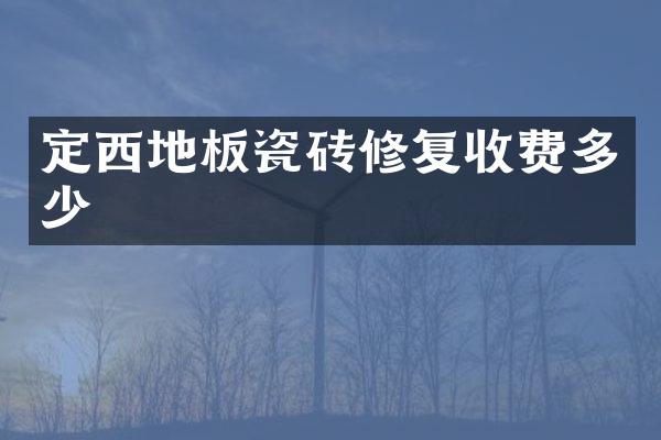 定西地板瓷砖修复收费多少