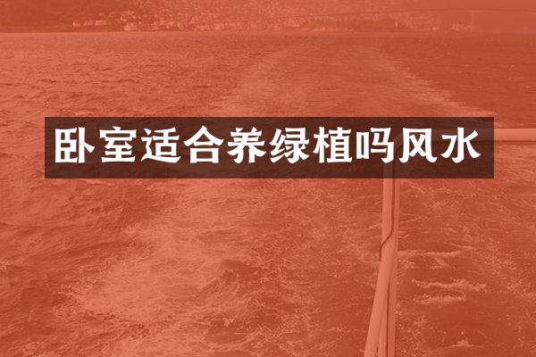 卧室适合养绿植吗风水
