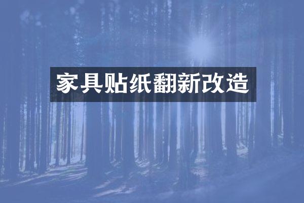 家具贴纸翻新改造