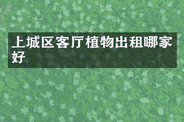 上城区客厅植物出租哪家好