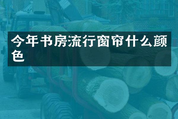 今年书房流行窗帘什么颜色