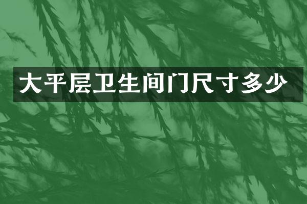 大平层卫生间门尺寸多少