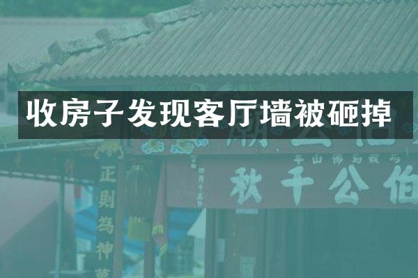 收房子发现客厅墙被砸掉