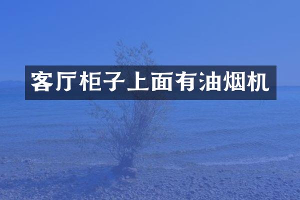 客厅柜子上面有油烟机