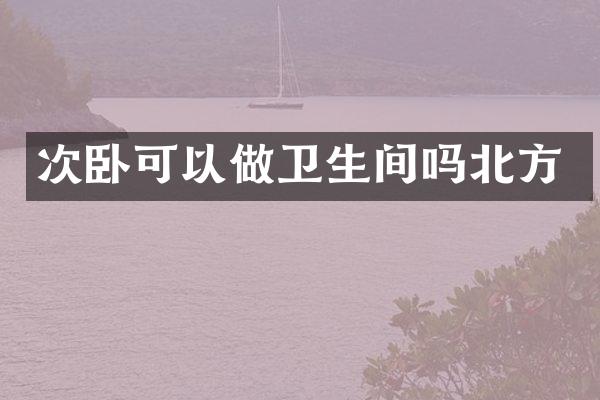次卧可以做卫生间吗北方