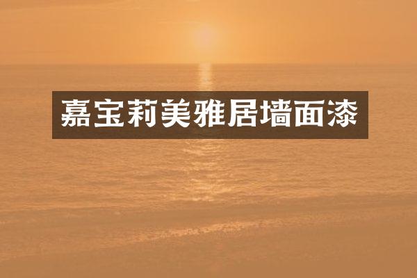 嘉宝莉美雅居墙面漆
