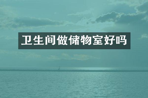 卫生间做储物室好吗