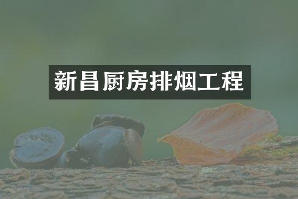 新昌厨房排烟工程