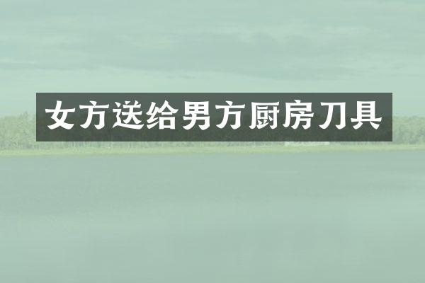 女方送给男方厨房刀具